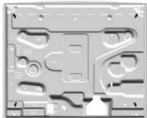 HOTPOINT-ARISTON PF 604 (WH)HA - Scheme de fixation des crochets - 4