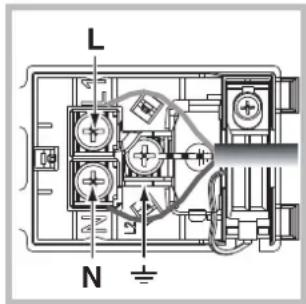 HOTPOINT-ARISTON FD 61.1 (CH)HA - Fitting the power supply cable - 2