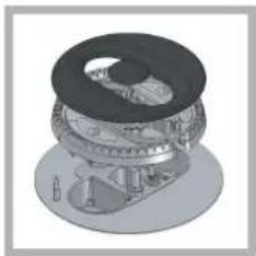 HOTPOINT-ARISTON PK 760 RF GH HA - Replacing the nozzles on separate "double flame " burners: - 1