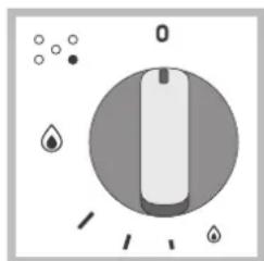 HOTPOINT-ARISTON PK 760 RF GH HA - Réglage " discret " de la flamme - 1