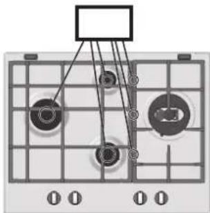HOTPOINT-ARISTON PK 760 RF GH HA - Sostituzione degli ugelli su bruciatore Tripla corona - 15