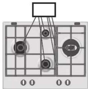 HOTPOINT-ARISTON PK 750 R GH HA - Remplacement des injecteurs du brûleur Triple couronne - 16