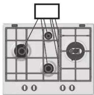 HOTPOINT-ARISTON PK 640 R GH HA - Replacing the Triple ring burner nozzles - 17