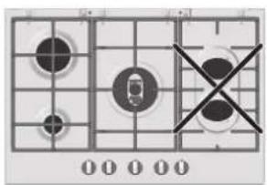 HOTPOINT-ARISTON PK 640 R GH HA - Quelques conseils pratiques pour比较好 utiliser les brûleurs centraux "Demi-Poissonnière" - 5