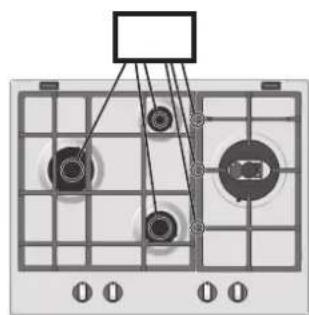 HOTPOINT-ARISTON PK 640 R GH HA - Remplacement des injecteurs du brûleur Triple couronne - 16