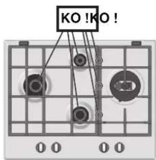 HOTPOINT-ARISTON PK 640 R GH HA - Remplacement des injecteurs du brûleur Triple couronne - 17