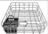 HOTPOINT-ARISTON PFT 8H4X - Lower rack and cutlery basket - 7