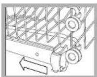 HOTPOINT-ARISTON PFT 8H4X - Adjusting the height of the upper rack - 1