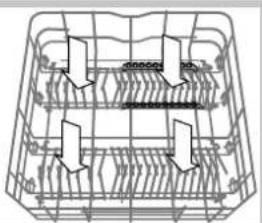 HOTPOINT-ARISTON PFT 8H4X - Lower rack and cutlery basket - 4
