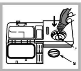 HOTPOINT-ARISTON PFK 7M4B - Charger le produit de rinçage - 1