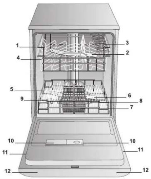 HOTPOINT-ARISTON PFK 724X - Aanzichttekening - 1