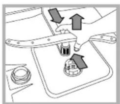 HOTPOINT-ARISTON LFTA+ M284 A - Cleaning the sprayer arms - 2