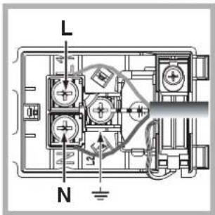 HOTPOINT-ARISTON FKQ 89EL P.20 (K)HA - Fitting the power supply cable - 2