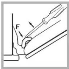 HOTPOINT-ARISTON FKQ 89EL P.20 (K)HA - ! The door of LED INSIDE models cannot be removed. - 2