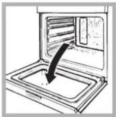 HOTPOINT-ARISTON FK 83.1 XHA - Cleaning the oven door - 1