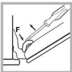 HOTPOINT-ARISTON FK 83.1 XHA - Limpiar la puerta - 2