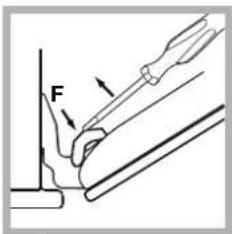 HOTPOINT-ARISTON FK 83.1 XHA - Cleaning the oven door - 2