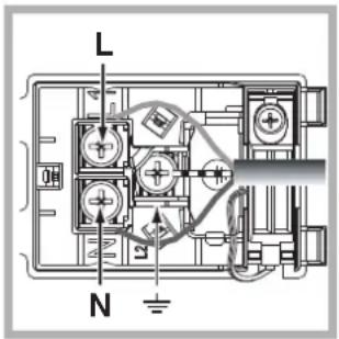 HOTPOINT-ARISTON FK 83.1 XHA - Montagem do cabo de fornecimento - 2
