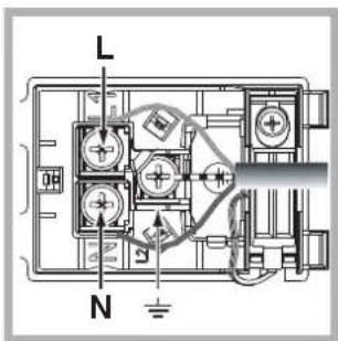 HOTPOINT-ARISTON FK 83.1 XHA - Fitting the power supply cable - 2