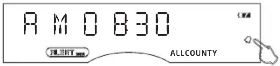 ETON FR370 - ACTIVATING AND DEACTIVATING THE ALARM TIME - 1