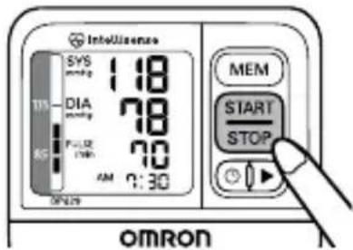OMRON BP629 - TAKING A MEASUREMENT - 2