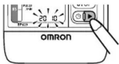 OMRON BP629 - SETTING THE YEAR - 1