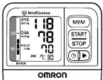 OMRON BP629 - TAKING A MEASUREMENT - 1