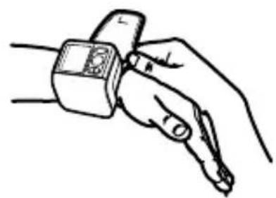 OMRON BP629 - APPLYING THE WRIST CUFF - 1