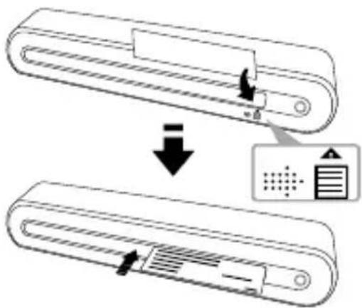 MUSTEK ScanExpress S40 Plus - Insérez une carte de visite - 1