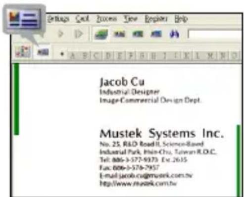 MUSTEK ScanExpress S40 Plus - Scanning the Business card - 6