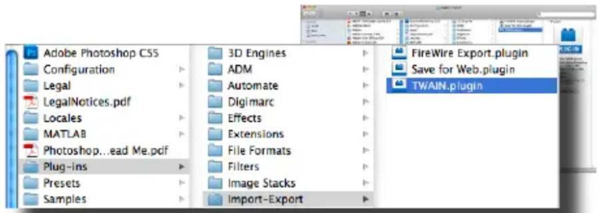 MUSTEK ScanExpress S40 Plus - - Se usar o Photoshop CS5 ou CS4 num SO de MAC: - 1