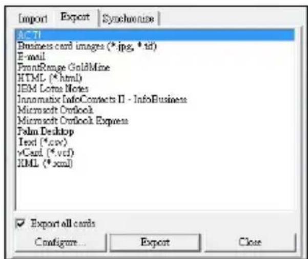 MUSTEK ScanExpress S40 Plus - Exporter et synchroniser - 2