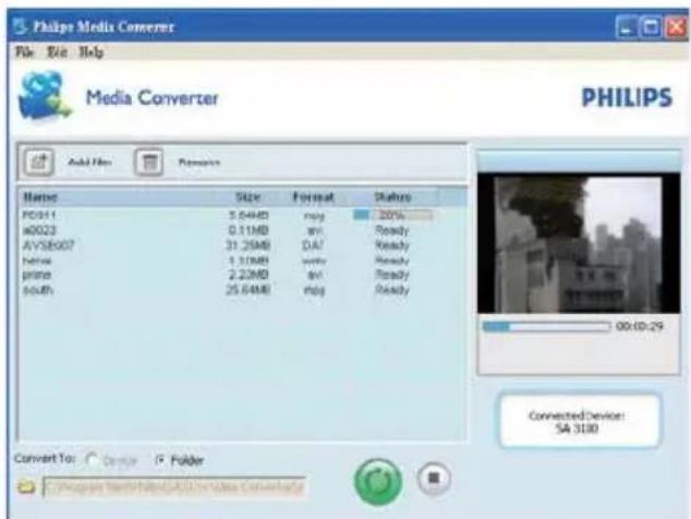 PHILIPS GoGear SA4VBE08PF - Utilisation de philips media converter - 1