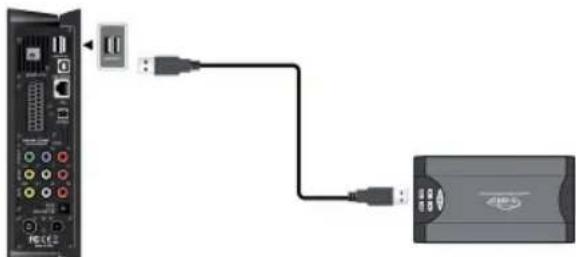 EMTEC Movie Cube S900H - Connexion avec un périphérique USB (Clé USB, MP3, Disque dur, etc.) - 1