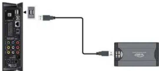 EMTEC Movie Cube S900H - Verbinding USB massaopslag apparatuur (zoals U disk, MP3, USB, HDD, enz) - 1