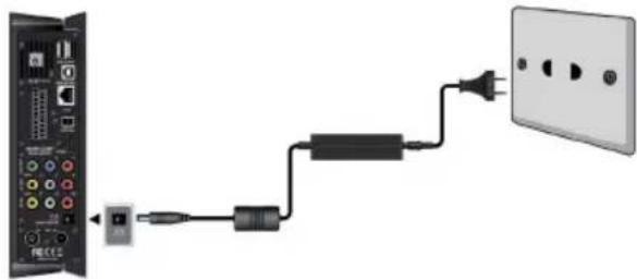 EMTEC Movie Cube S900H - Connexion à l'alimentation électrique - 1