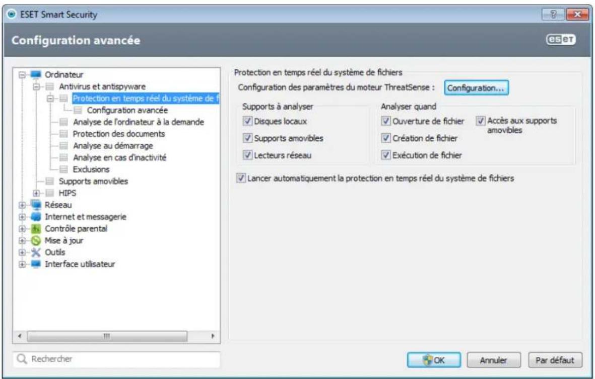 ESET Smart Security 6 - Protection en temps réel du système de fichiers - 1