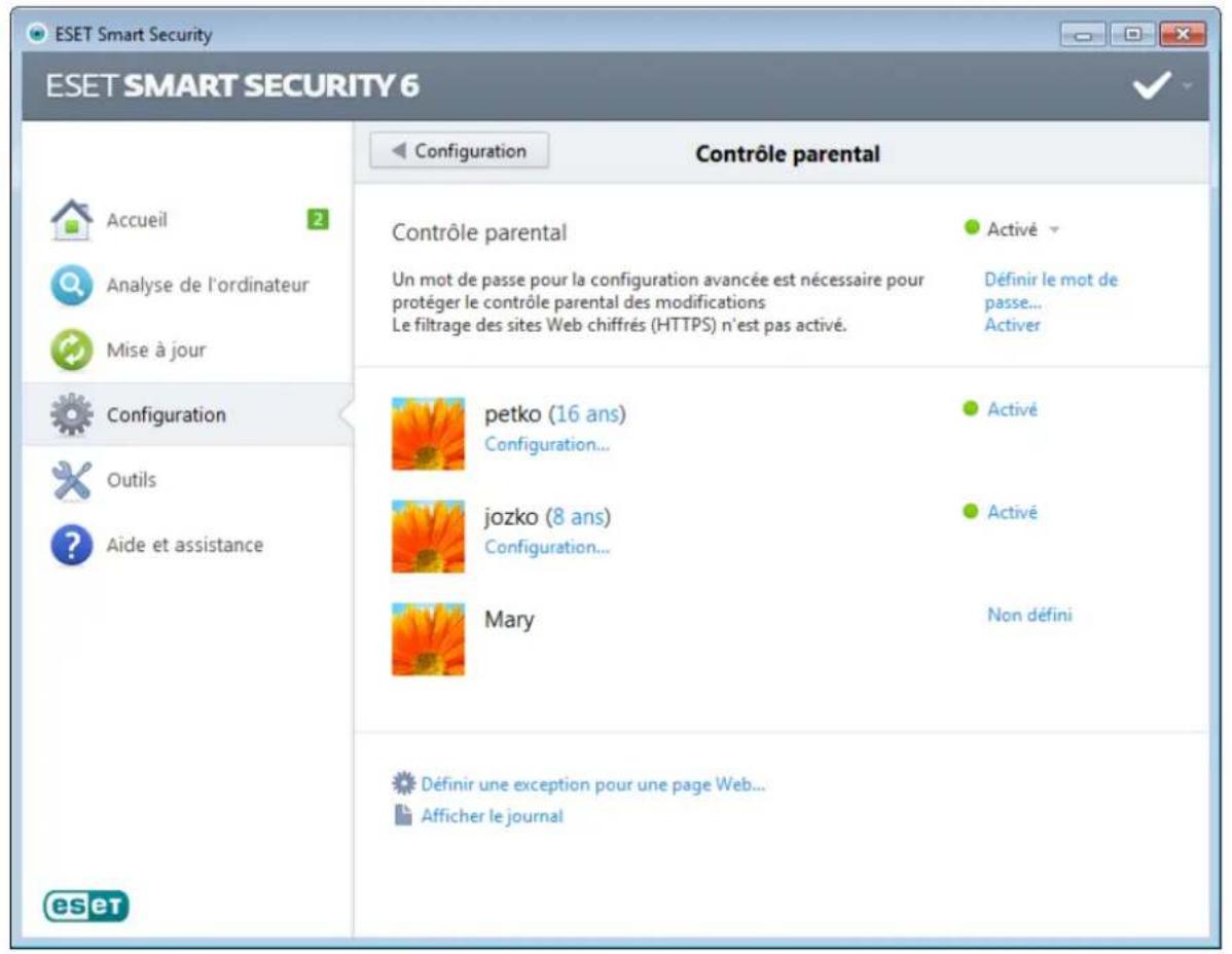 ESET Smart Security 6 - Contrôle parental - 1
