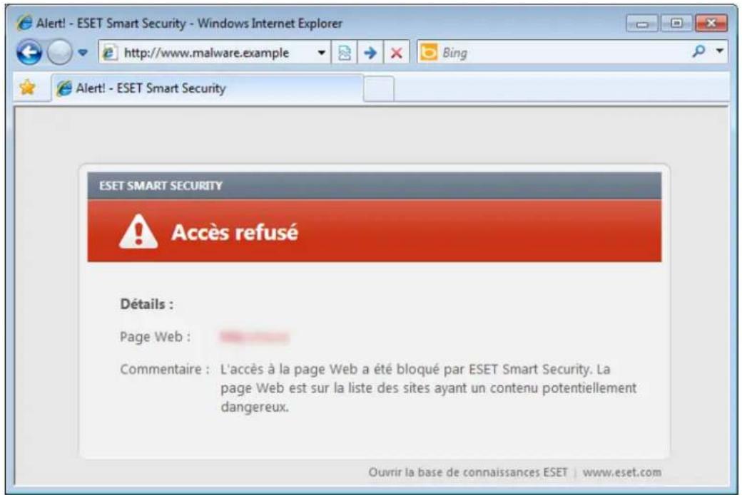ESET Smart Security 6 - Protection de l'accès Web - 1