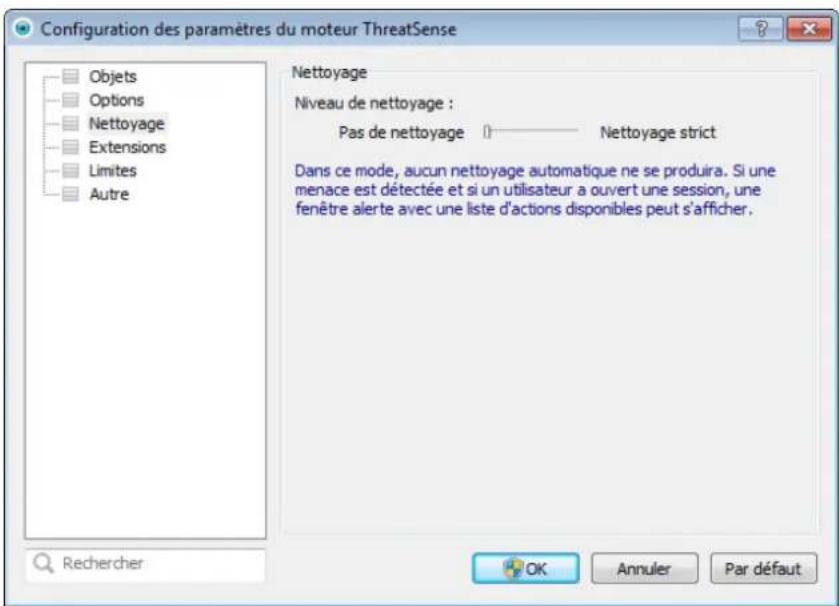 ESET Smart Security 6 - Niveau de nettoyage - 1
