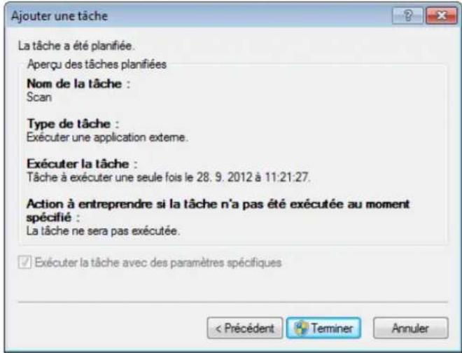 ESET Smart Security 6 - Ajout d'une nouvelle tâche - 1