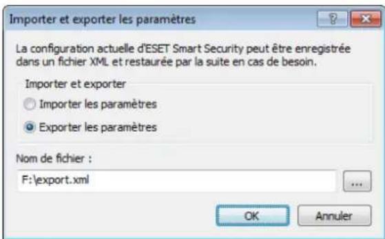 ESET Smart Security 6 - Importer et exporter les paramètres - 1