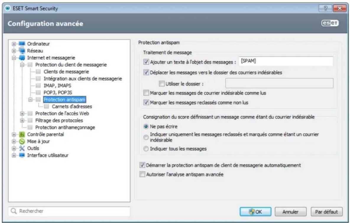 ESET Smart Security 6 - Protection antispam - 1