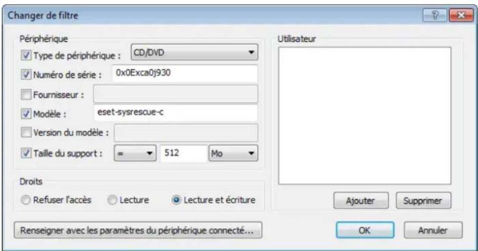 ESET Smart Security 6 - Modifier la règle de filtrage - 1