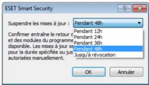 ESET Smart Security 6 - Annulation des mises à jour - 1