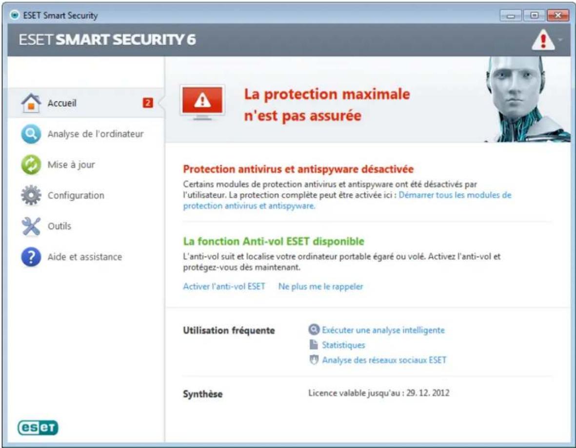 ESET Smart Security 6 - Que faire lorsque le programme ne fonctionne pas correctement? - 1