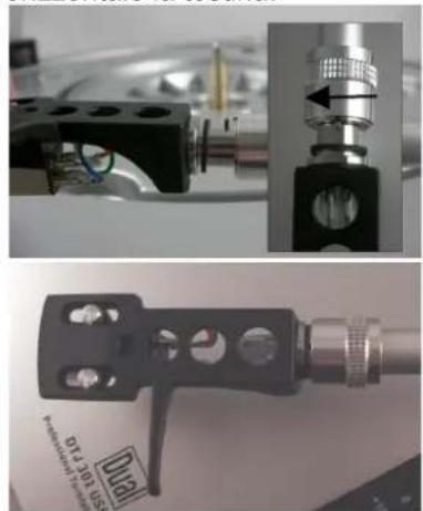 DUAL DTJ 301 USB - Montaggio della testina del braccio del pick-up - 2