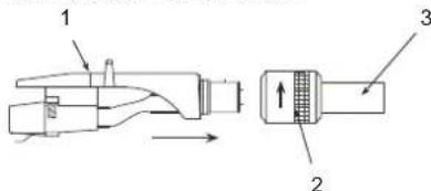 DUAL DTJ 301 USB - Tonarmkopf montieren - 1