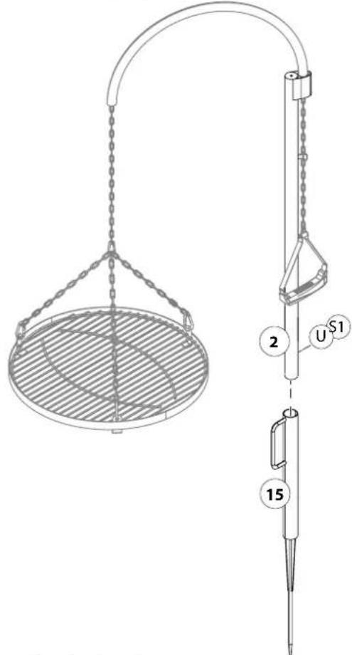 LANDMANN Geos 11065 - Utiliser le piquet de terre - 2
