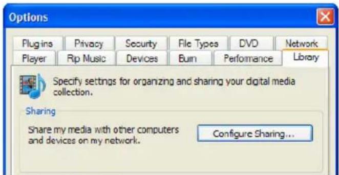 Eminent hdMEDIA EM7282 - Configuration de Windows media player 11 comme un serveur UPnP (Windows XP et Vista) - 1